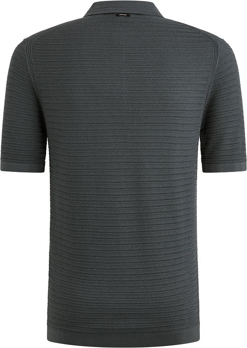 Vanguard Poloshirt Structuur Dark Slate Product / Achterkant