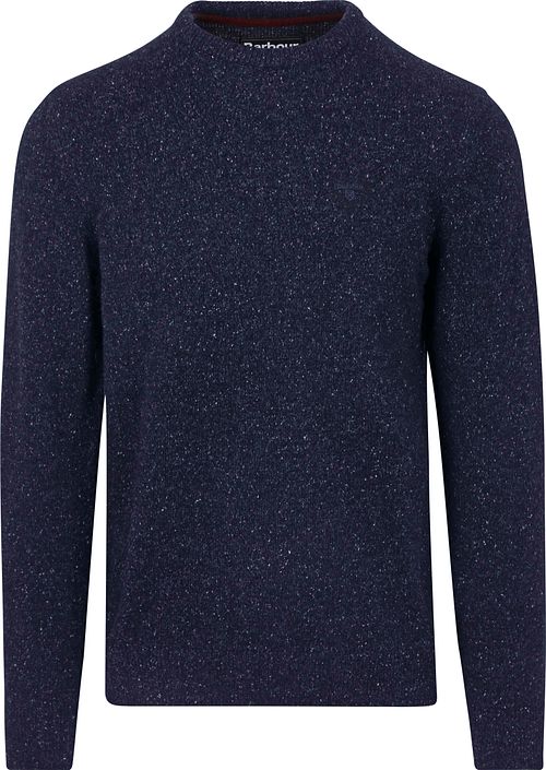 Barbour Tisbury Sweter z mieszanki wełny granatowy Product