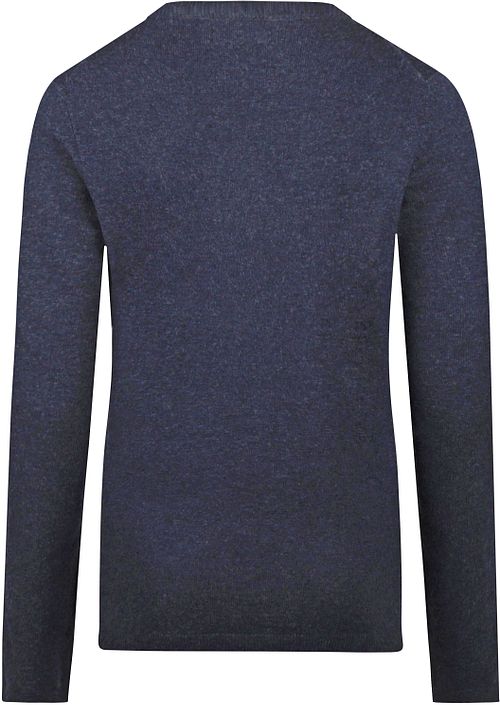 Steppin' Out Damen Pullover Merinowolle Navy Product / Achterkant