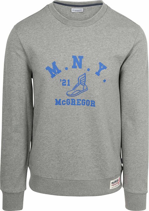 Bluza McGregor z nadrukiem w kolorze szarym Product