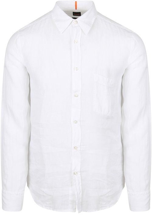 BOSS Relegant Shirt Linen White Product