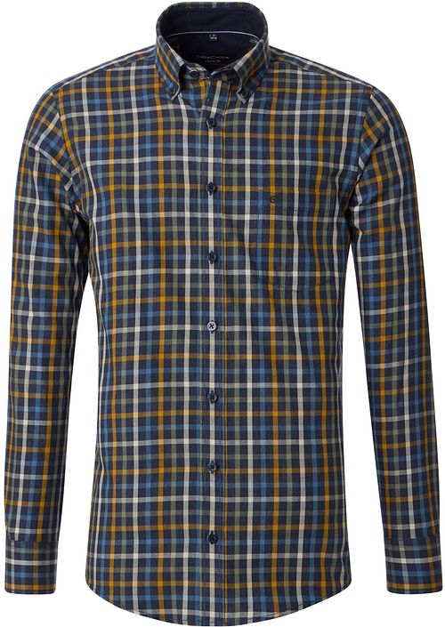 Camisa CASAMODA de cuadros azul marino Product