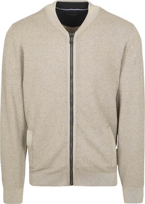 CASAMODA Pullover Zip Structure Beige Product