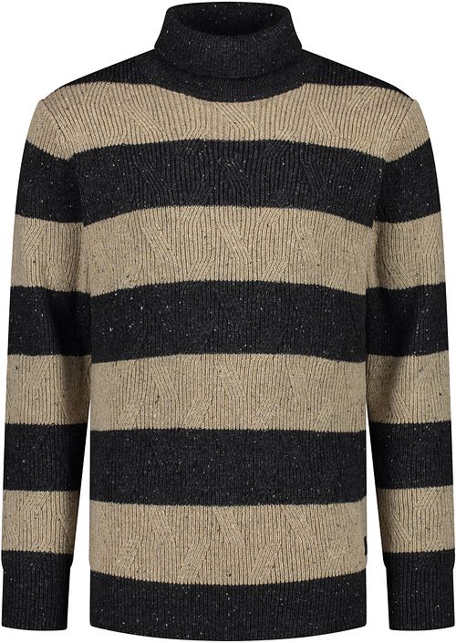 Dstrezzed Pullover Wolle Mischung Streifen Anthrazit Product