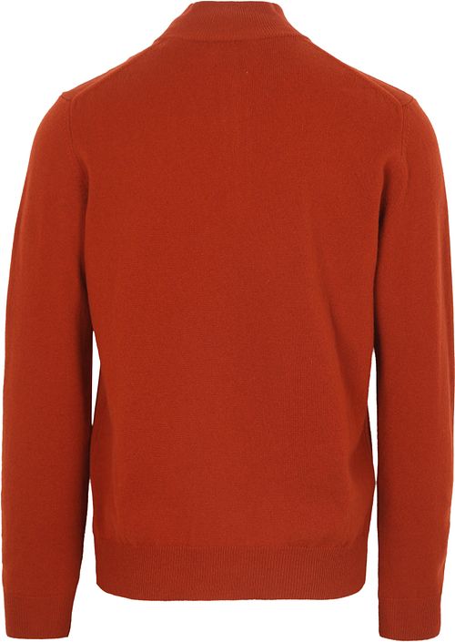 Gant Halvzip Wollar Trøye Logo Rust Product / Detail