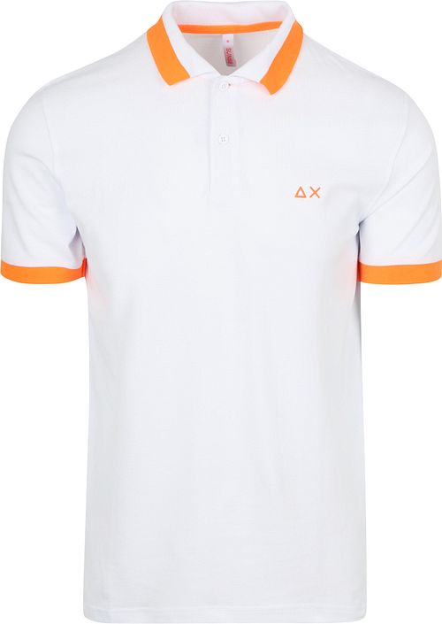 Koszulka polo Sun68 Big Stripe Fluo Biała Product