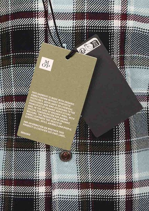 Marc O'Polo Overhemd Ruiten Lichtblauw Product / Detail