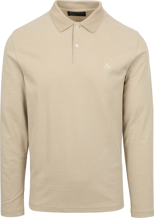 Marc O'Polo Pikétröja Långärmad Beige Product