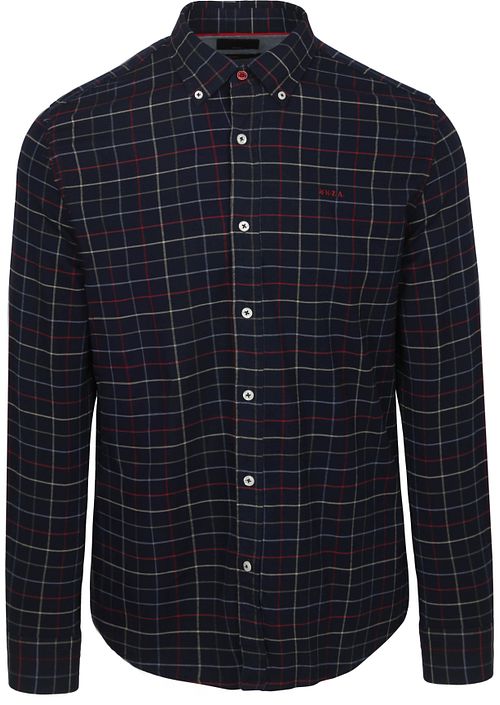 NZA Skjorte Bruce Waihi Light Flannel Check Icon Navy Product