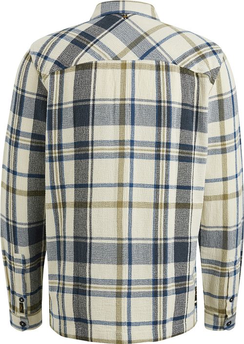 PME Legend Overshirt Ruiten Ecru Product / Achterkant