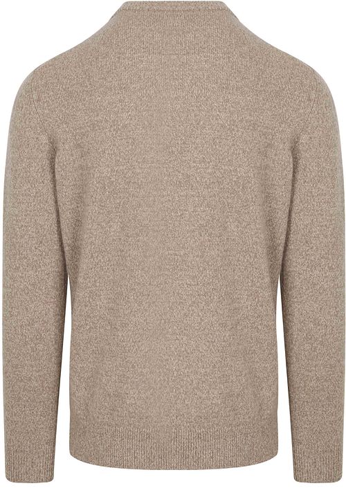 Pullover Profuomo in misto lana color sabbia Product / Achterkant