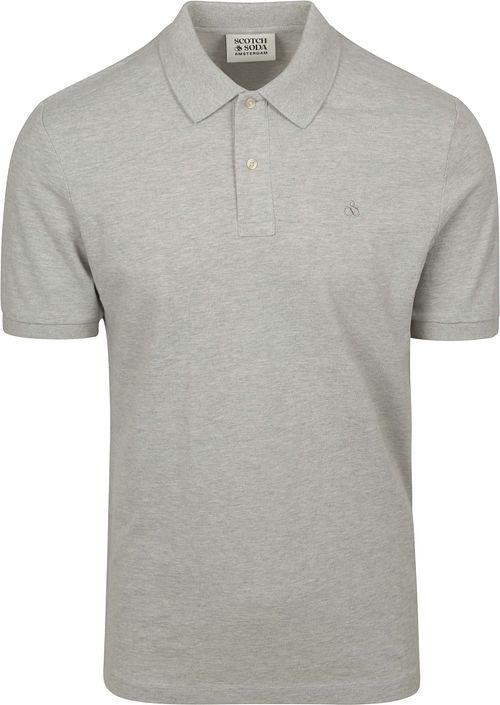 Scotch And Soda Core Piqué Polo Grijs Product