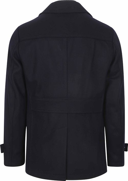 Steppin' Out Caban Coat Wol Marineblå Product / Achterkant