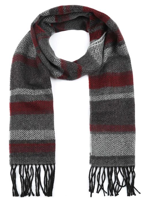 Suitable Heren Sjaal Rood Grijs Product