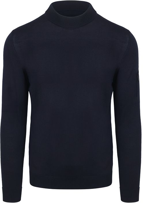 Suitable Trøje Cooldry Knit Turtleneck Marineblå Product