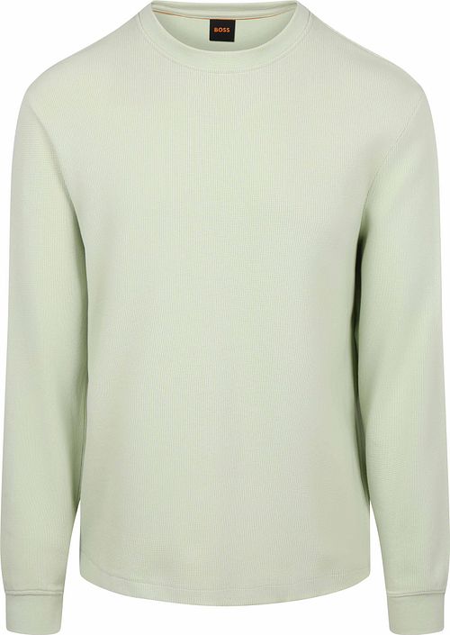 Sweter BOSS Tempest z okrągłym dekoltem w kolorze zielonym Product