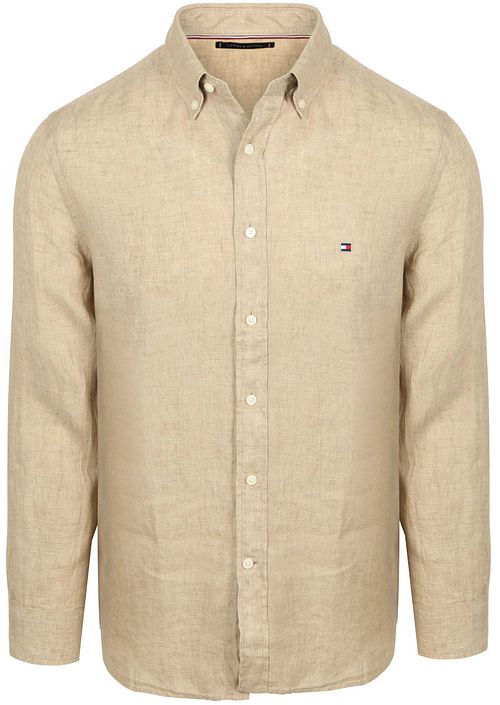 Tommy Hilfiger Camisa Casual Lino Beige Product