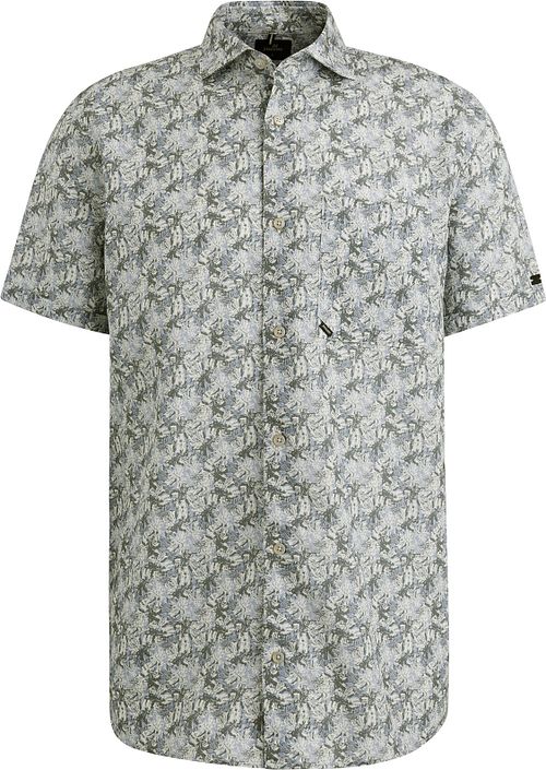 Vanguard Short Sleeve Overhemd Print Blauw Groen Product