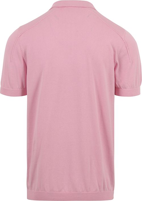 Blue Industry stickad piké-polo i rosa Product / Achterkant