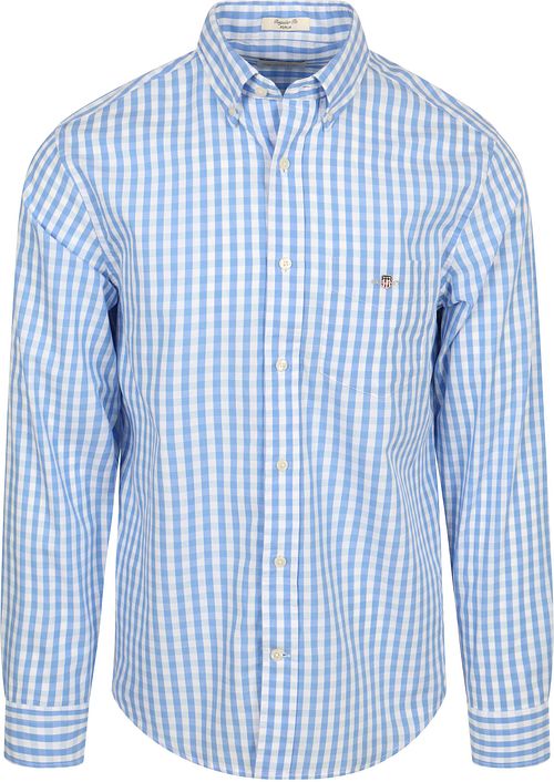 Camisa GANT Gingham Poplin Classic en azul Product