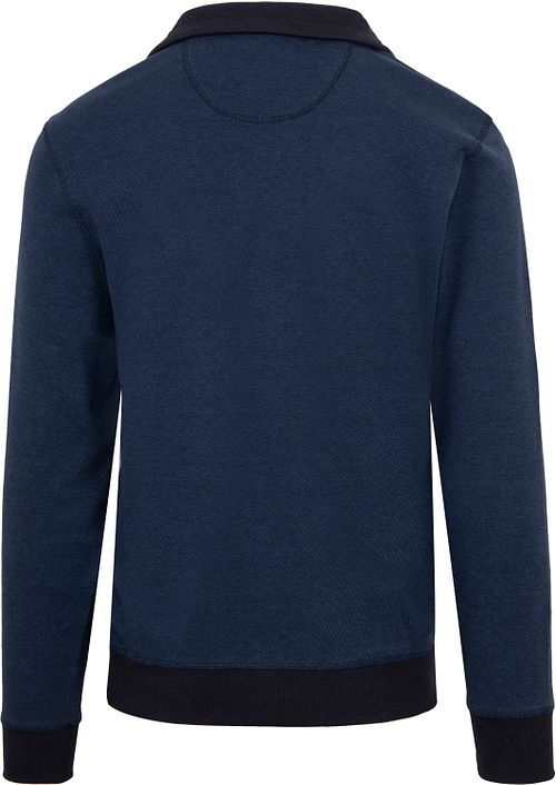 CASAMODA Halfzip Sweater Blue Product / Achterkant