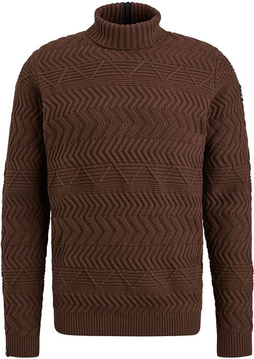 Collo alto in maglia Vanguard marrone Product