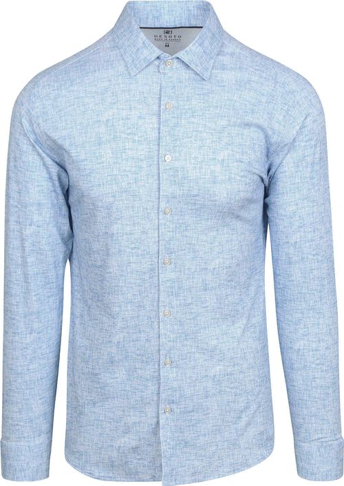 Desoto Hemd Monochrome Blauw Product