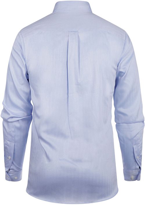 Steppin' Out Hemd Herringbone Hellblau Product / Achterkant