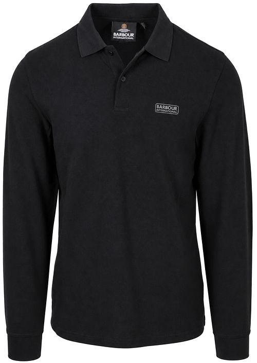 Koszulka polo Barbour International z długim rękawem z piki, Washed Charcoal Product
