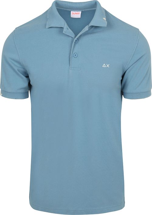 Koszulka polo Sun68 Vintage w kolorze niebieskim Product