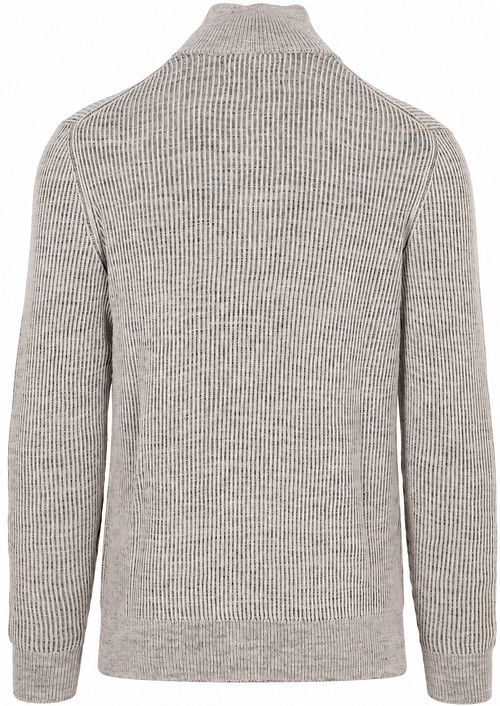 Marc O'Polo Pull Half Zip Gris Product / Achterkant