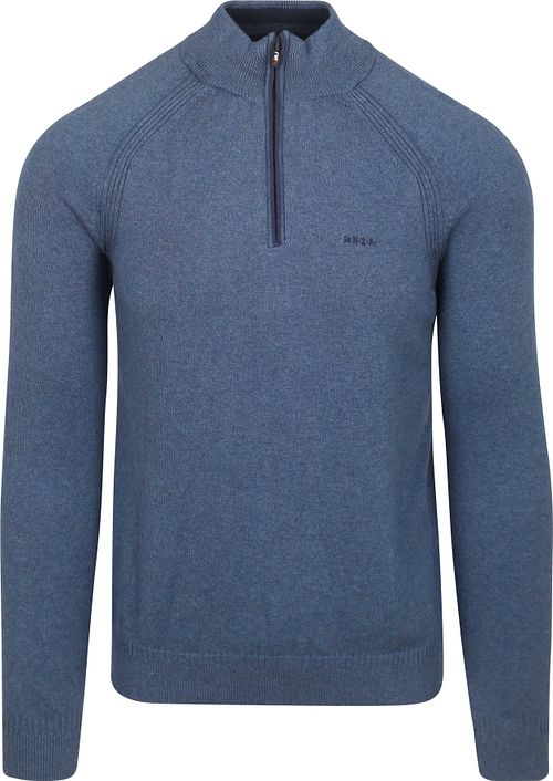 NZA Half Zip Trui Clive Blauw Product