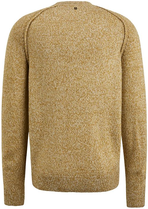 PME Legend Pullover Wool Mix Melange Gelb Product / Achterkant