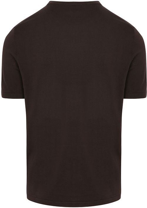 Profuomo T-Shirt Knitted Brown Product / Achterkant