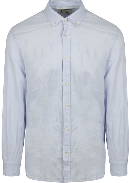 Scotch and Soda Lett Blåt Linnedskjorte Product