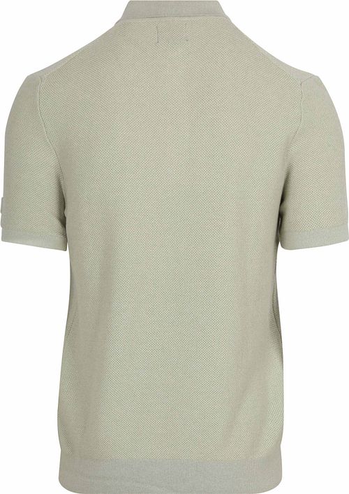 State of Art Strikket Polo Grøn Product / Achterkant