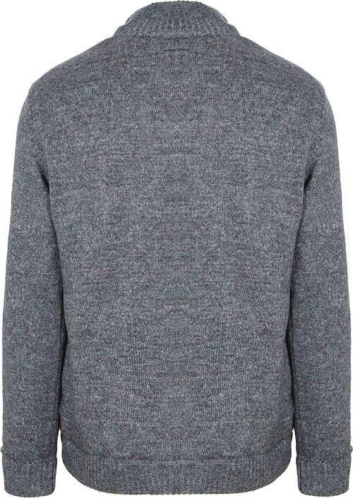 Steppin' Out Strickjacke Melange Blau Grau Product / Achterkant