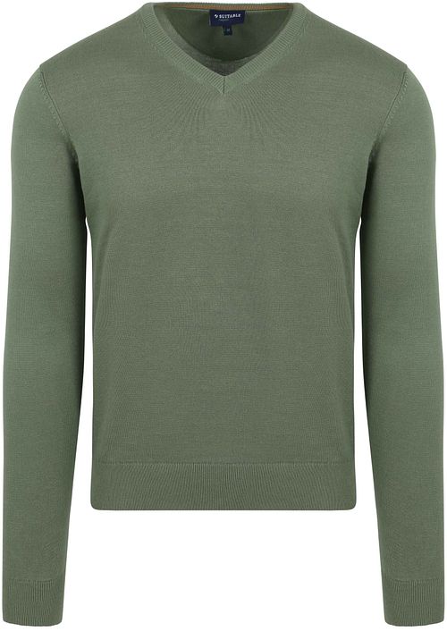 Suitable Respect Vinir Pullover Mid Groen Product