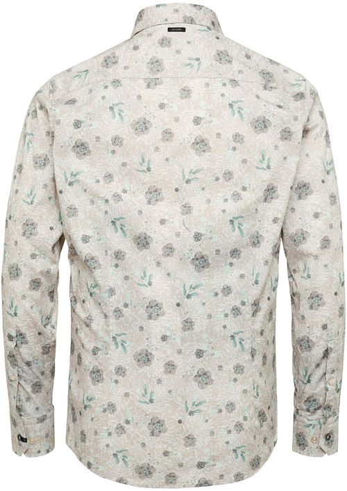 Vanguard Skjorta Blommor Beige Product / Achterkant