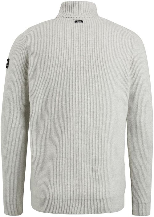 Vanguard Trui Half Zip Structuur Ecru Product / Achterkant