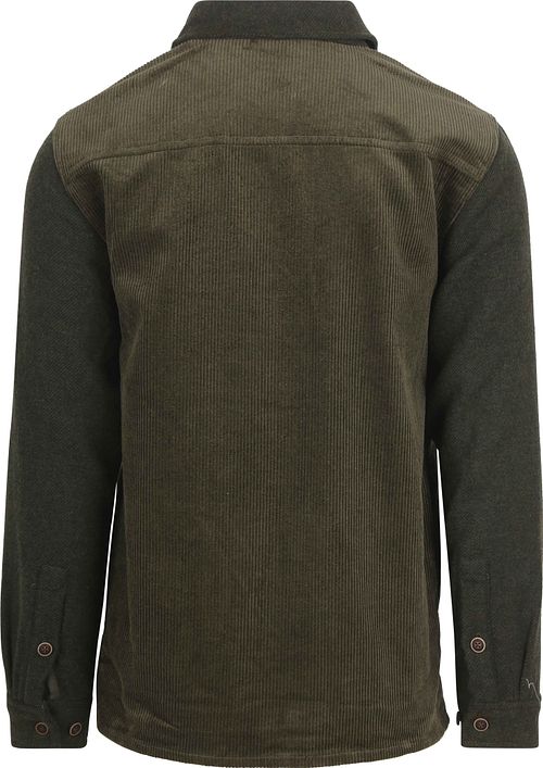 Anerkjendt Überhemd Akoscar Cord Mix Olivin Product / Achterkant