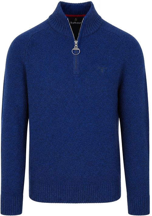 Barbour maglione Newtown Half Zip in lana Ink Blue Product