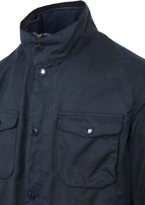Barbour Wachsjacke Ogston Dunkelblau Product / Detail