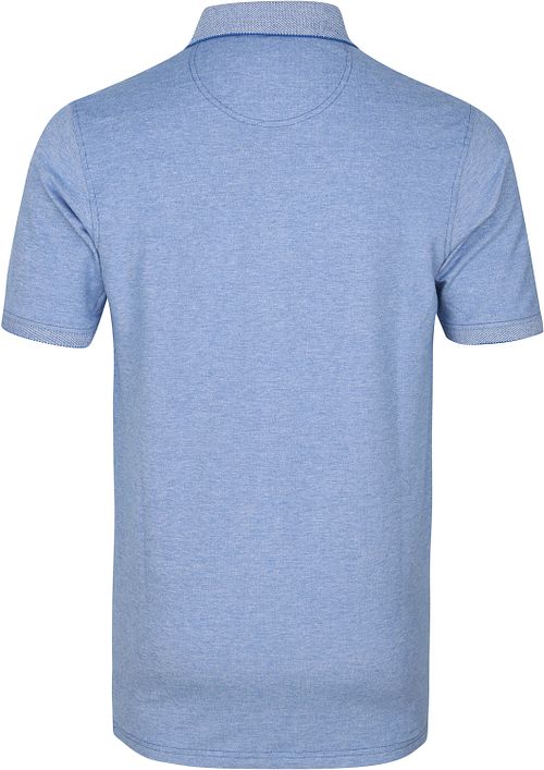 CASAMODA Polo Shirt Stretch Blue Product / Achterkant
