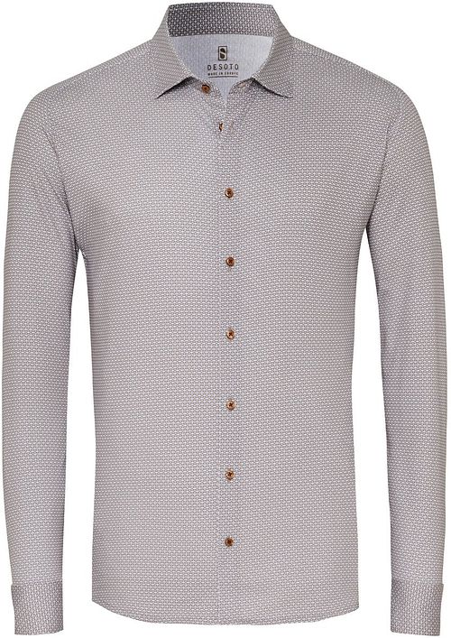 Desoto Hemd Timeless Elegance Print Beige Product