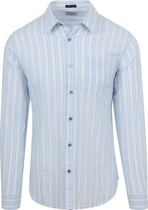 Dstrezzed Chemise Clay Seersucker Bleu à rayures Product