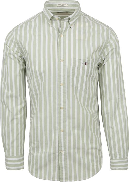 Gant College Skjorta Randig Ljusgrön Product