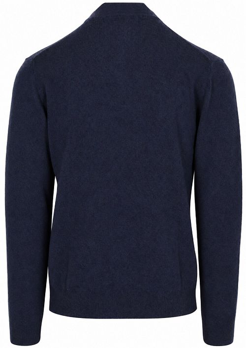 Gant Halfzip Lamswol Trui Navy