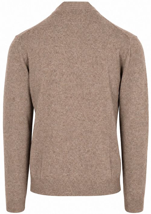 Gant Halfzip Lamswol Trui Camel