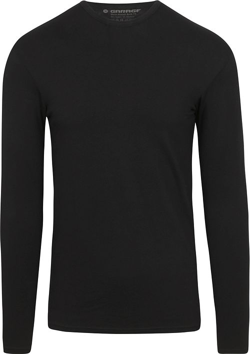 Garage Basic Longsleeve T-Shirt Stretch Zwart Product